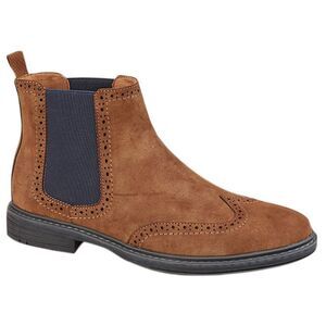 Goor Mens Chelsea Boots / Tan